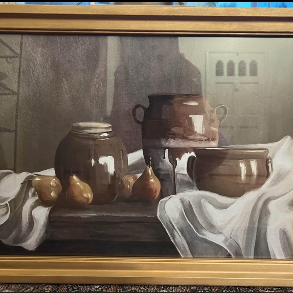 Framed Pottery Still Life Art